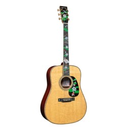 Guitarra Acústica Martin D-45 Harvey Leach Lotus Flower