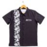 Camisa Martin hawaiana con botones talla “L” – Black
