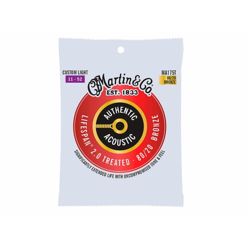 MARTIN MA175T, CUERDAS PARA GUITARRA ACUSTICA, BRONZE, 80/20