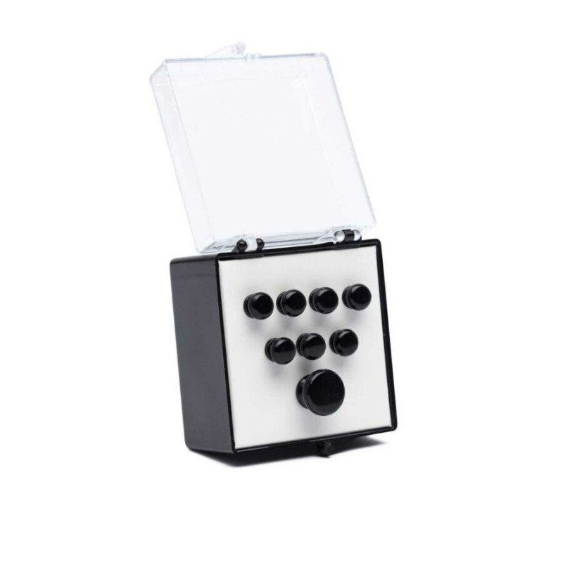 Martin 18APP17PN, Ebony, Set de 8, Plain Bridge y Endpins