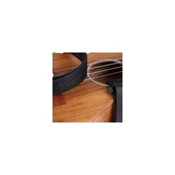 Correa Martin de cuero para ukelele, color negro