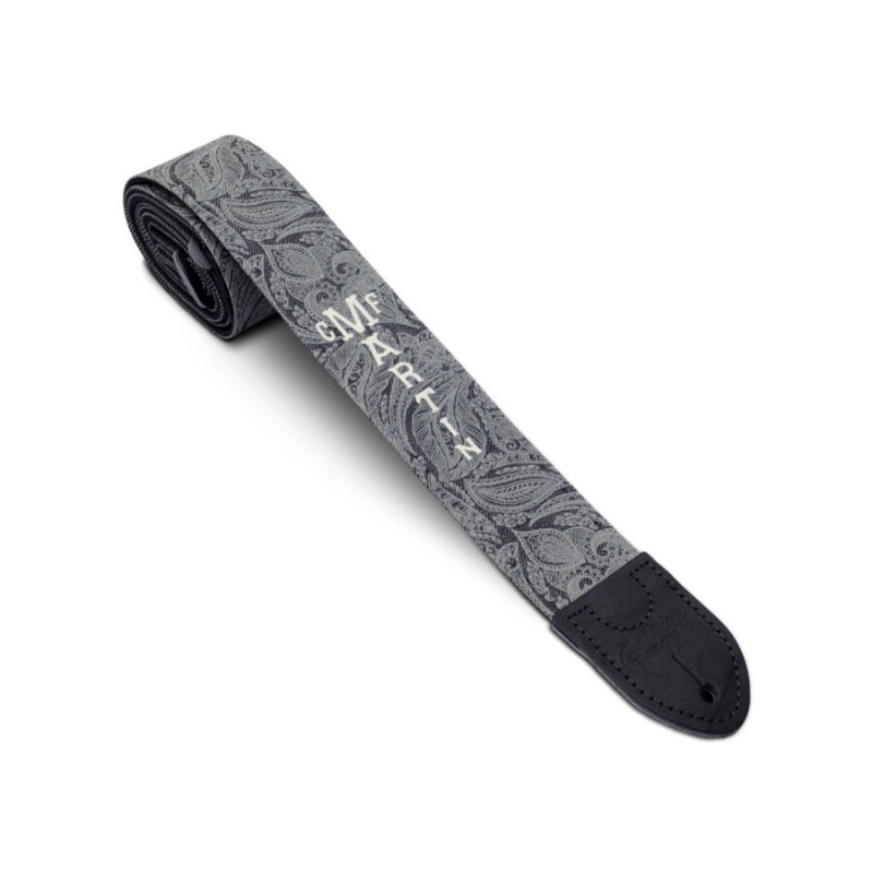 Tahalí Martin, Correa de tela vaquera: patrón de hojas y volutas