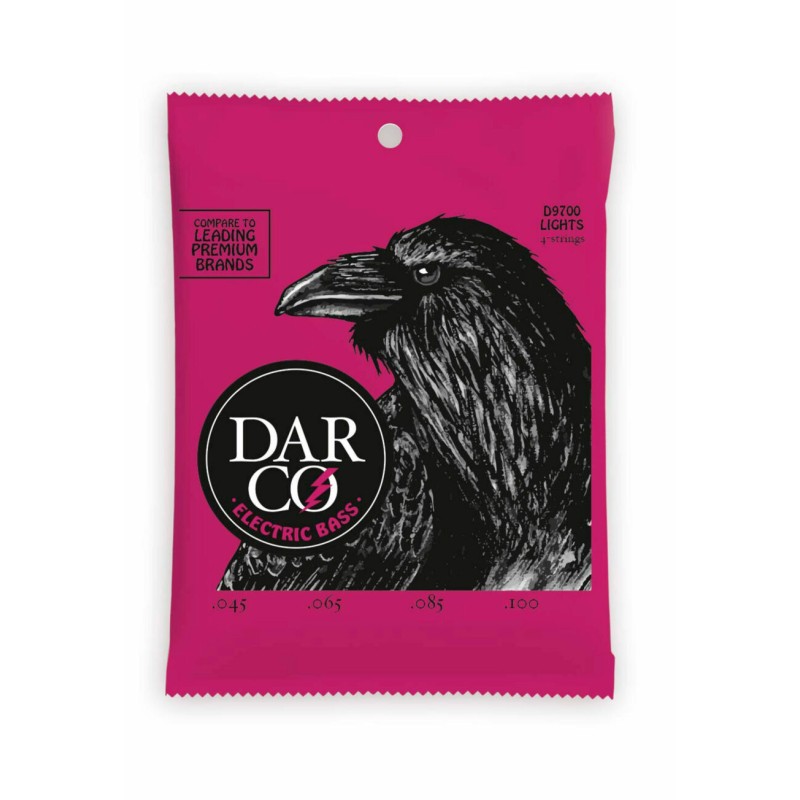 Cuerdas Darco para bajo D9700, 4 cuerdas Light