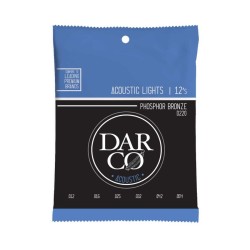 Cuerdas Darco para Guitarra Acustica  6-String  Light, 92/8 Phosphor Bronze