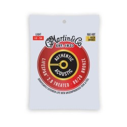 Cuerdas Martin Authentic Acoustic SP Treated, Light, 80/20 Bronce